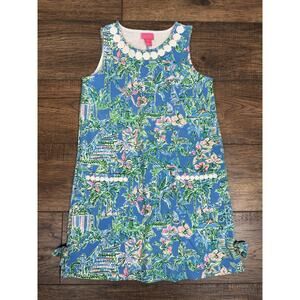 Lilly Pulitzer Dress Knit Shift Beneath The Bougainvillea Size XL 12-14